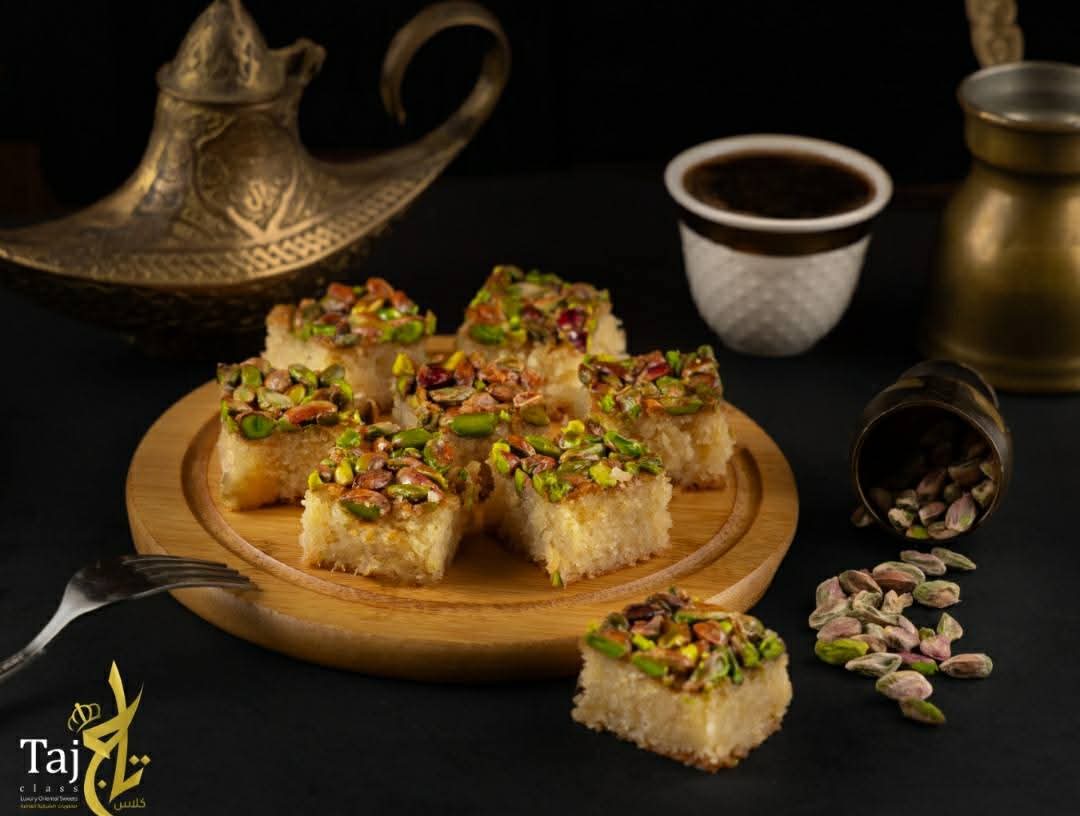 هريسة-بالفستق-الحلبي