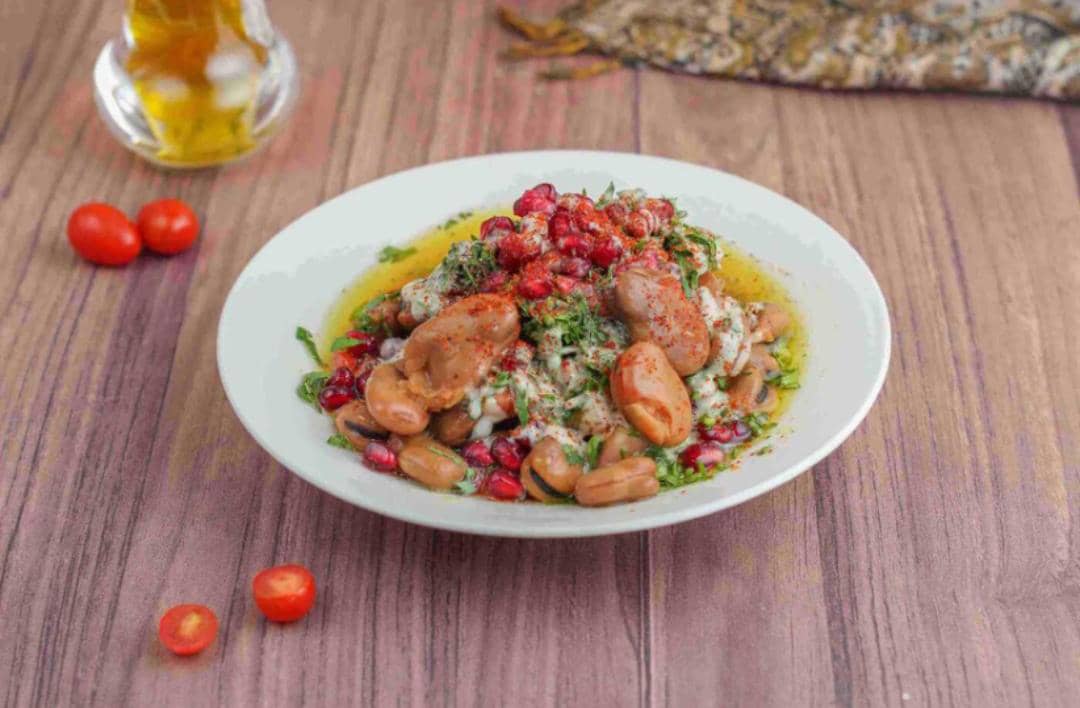 فول بالحمص و الزيت ( شخصين )