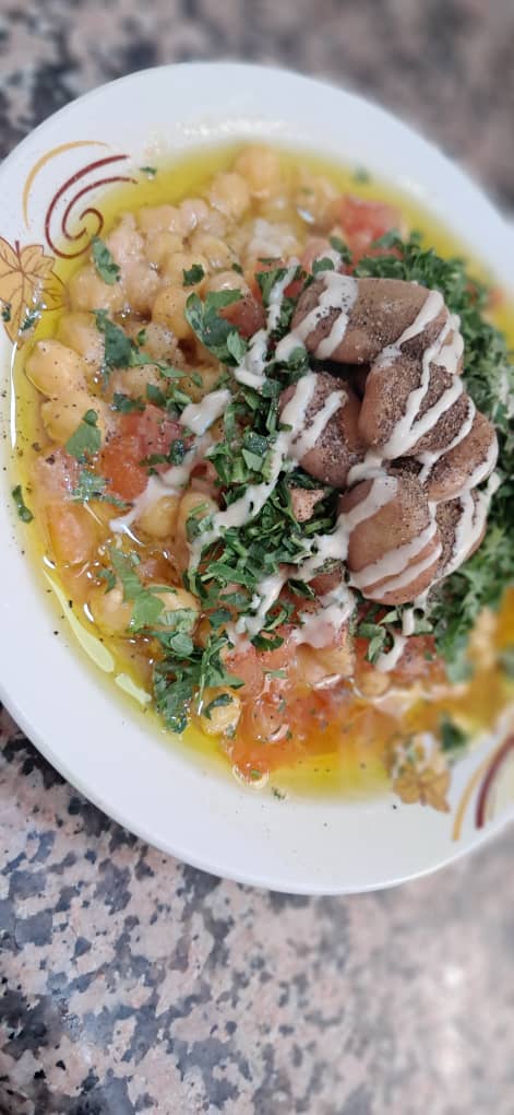 حمص-حب-مع-زيت-شخص-واحد