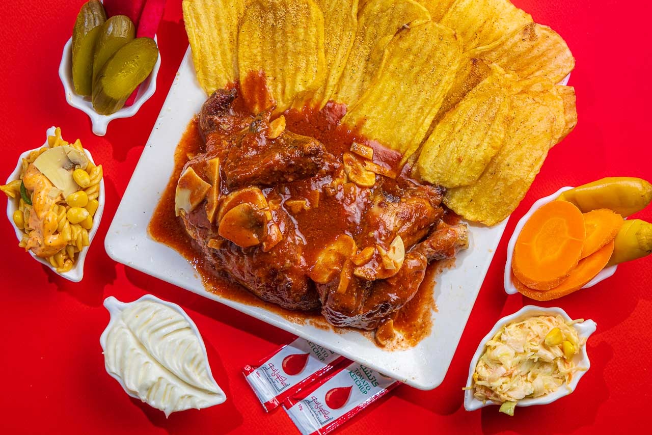 نصف فروج مسحب