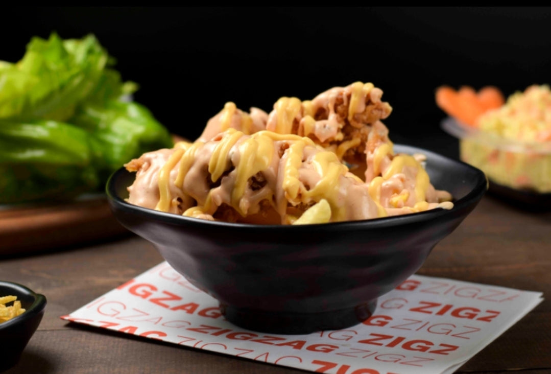 تشيدي فرايز مع دجاج