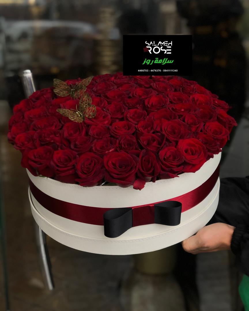 بوكس جلد وسط & جوري احمر