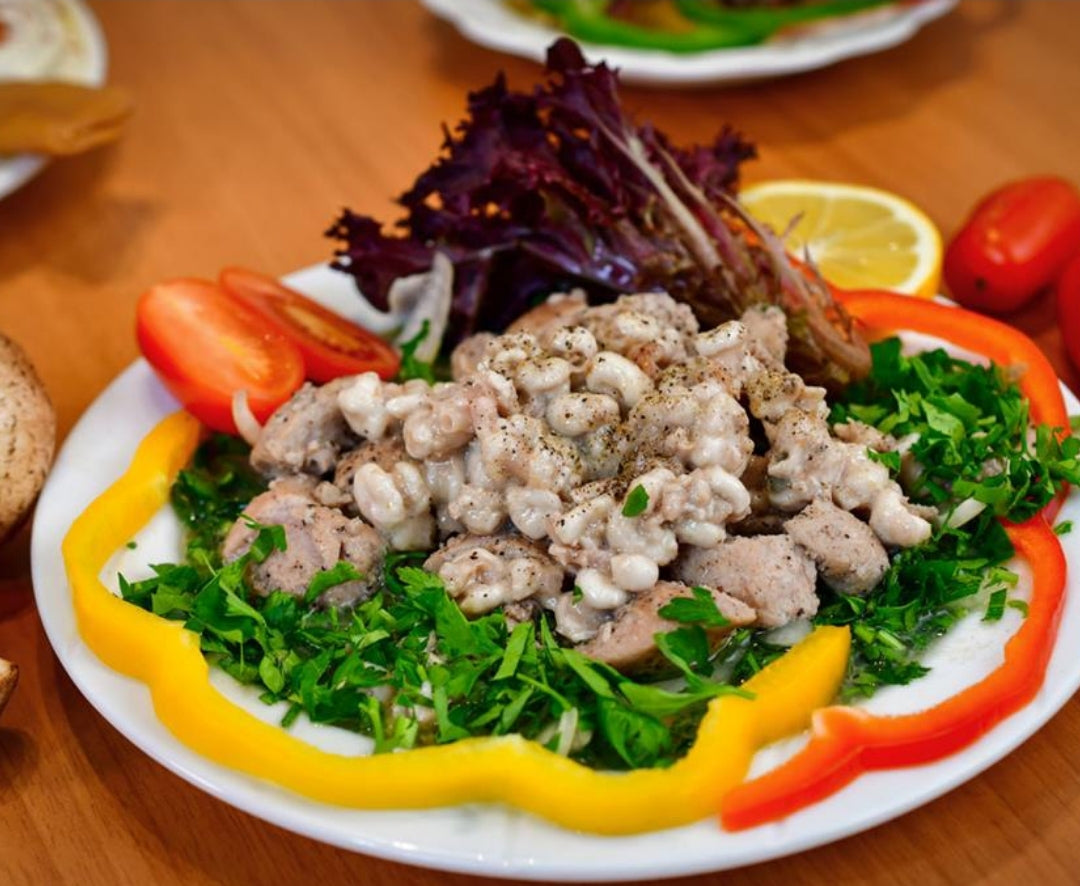 صحن-بيضات-غنم-مع-سناسل