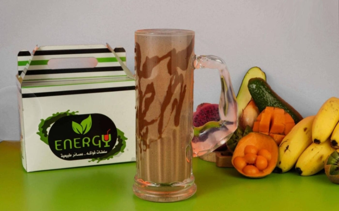 موز وحليب وشوكولا ( كأس )