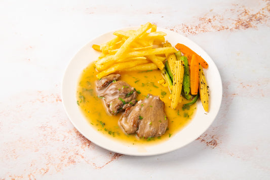 شرحات دجاج بصوص حمض وثوم