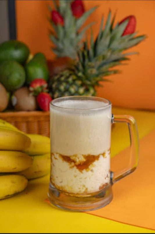 موز , حليب , قشطة وعسل