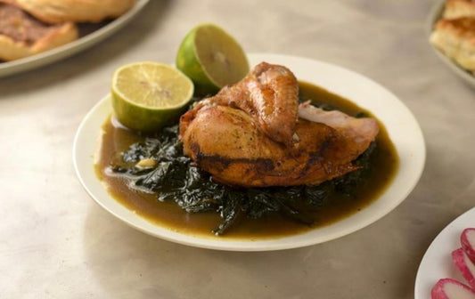 وجبة ملوخية بالدجاج