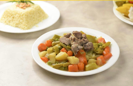 وجبة خضار مشكلة باللحم