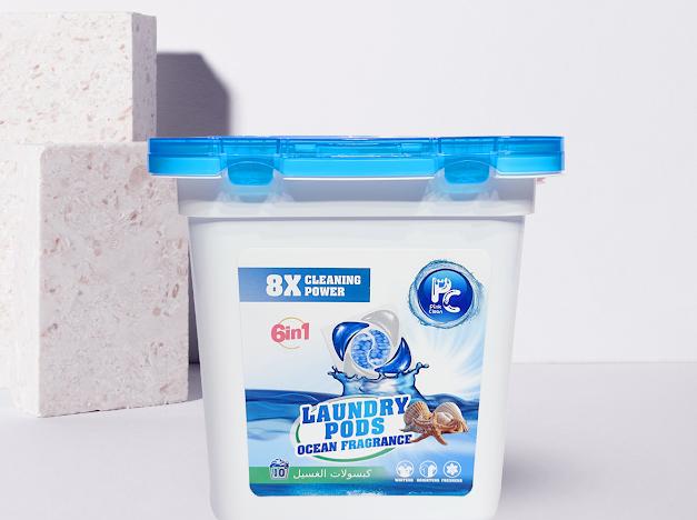 كبسولات تنظيف الملابس الحجم الصغير