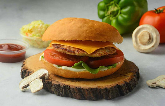 برغر دجاج بالجبنة