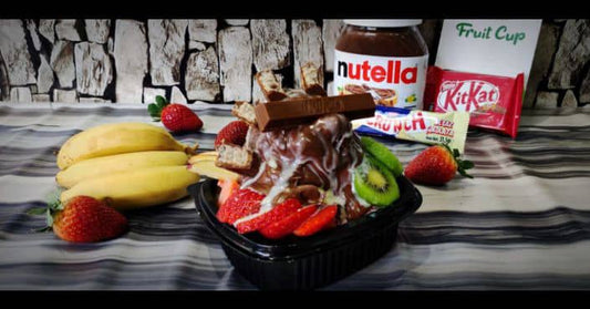 سلطة فواكه بالشوكولاتة