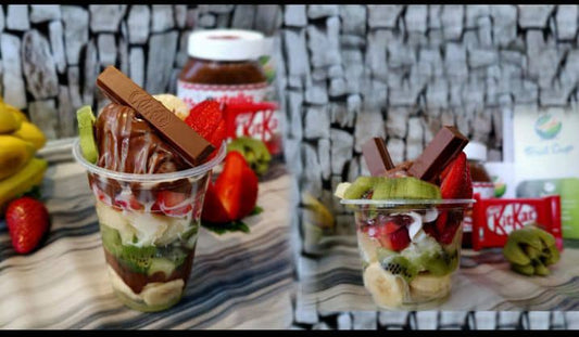 سلطة فواكه بالشوكولاتة