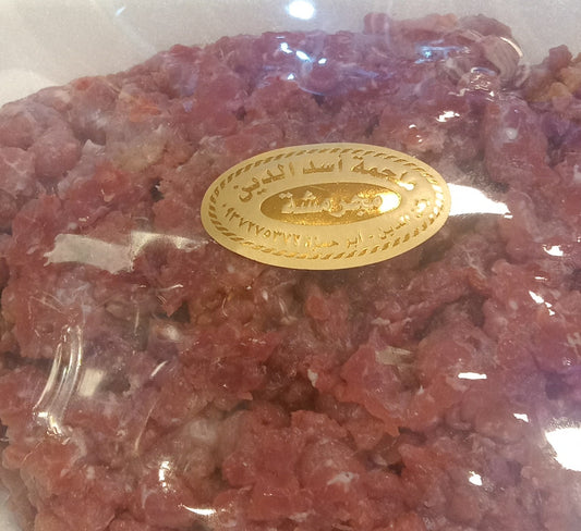 لحمة عجل مفرومة مجرمشة خشنة٢٠٠غ