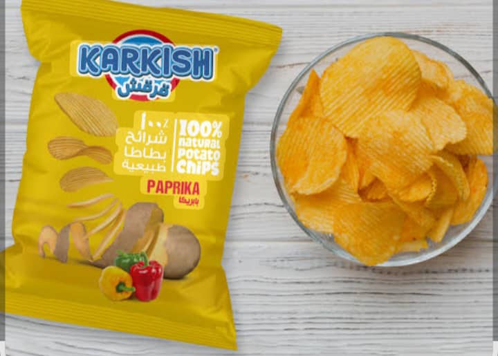 شيبس قرقش بنكهة بابريكا