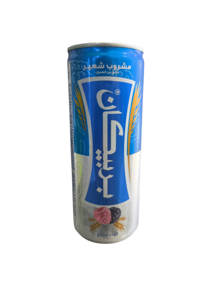 شراب شعير بربيكان تنك بنكهة توت بري