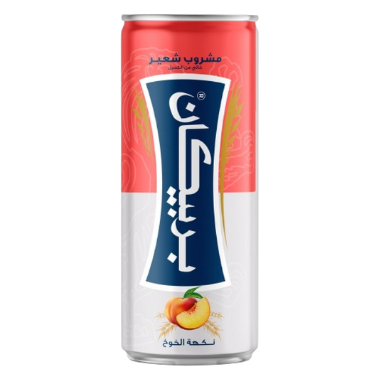 شراب شعير بربيكان تنك بنكهة الدراق