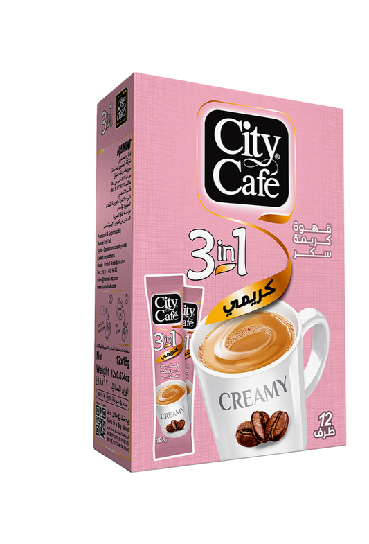 علبة سيتي كافيه كريمي 12 ظرف