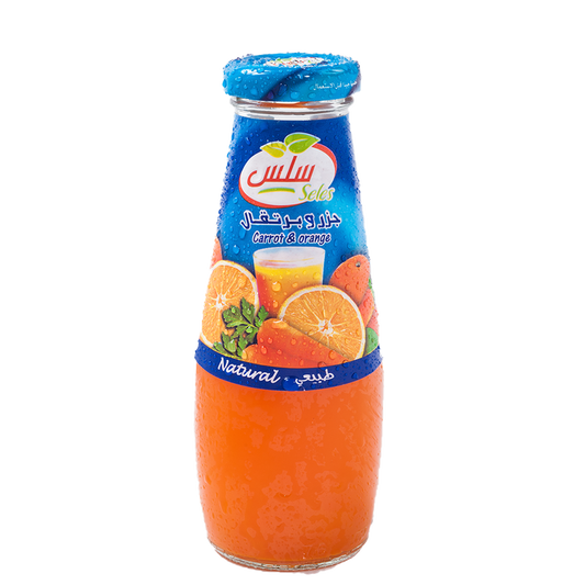 عصير سلس برتقال +جزر
